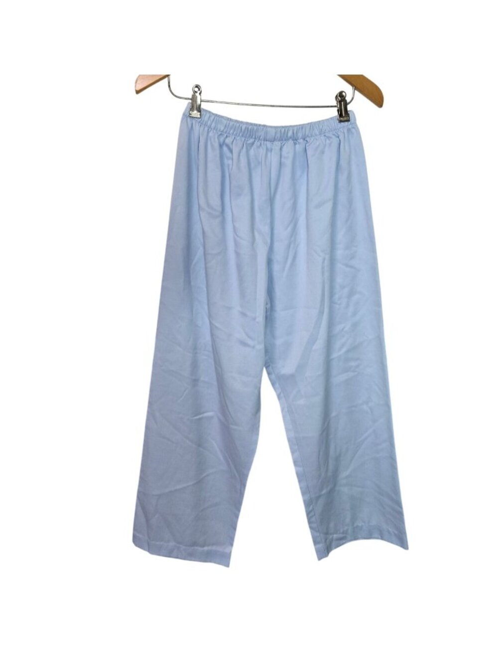 Women's Vintage Retro Barbizon Blue Pajama Set With Embroidered Collar Smocking - Picture 3 of 16
